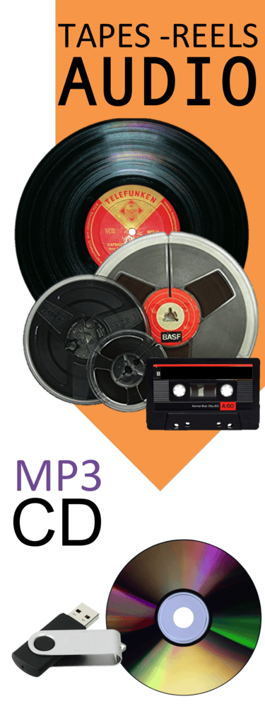 audio tapes and reels to dvd